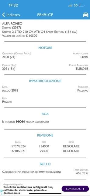 Alfa Romeo Stelvio 2.2 Turbodiesel 210 CV AT8 Q4 super