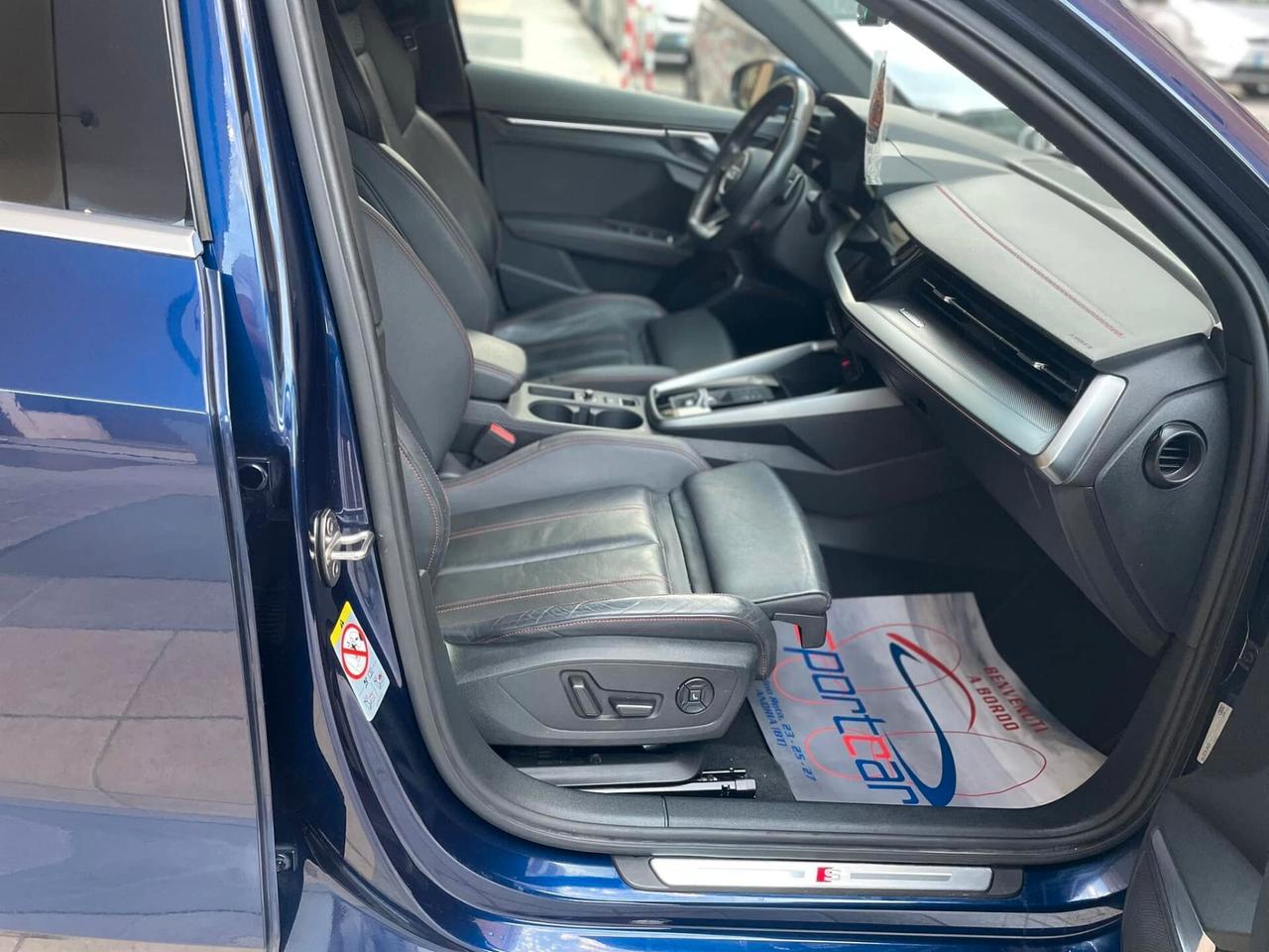 Audi A3 SPB 40 TDI quattro S TRONIC S LINE TETTO NAVY PELLE B&O