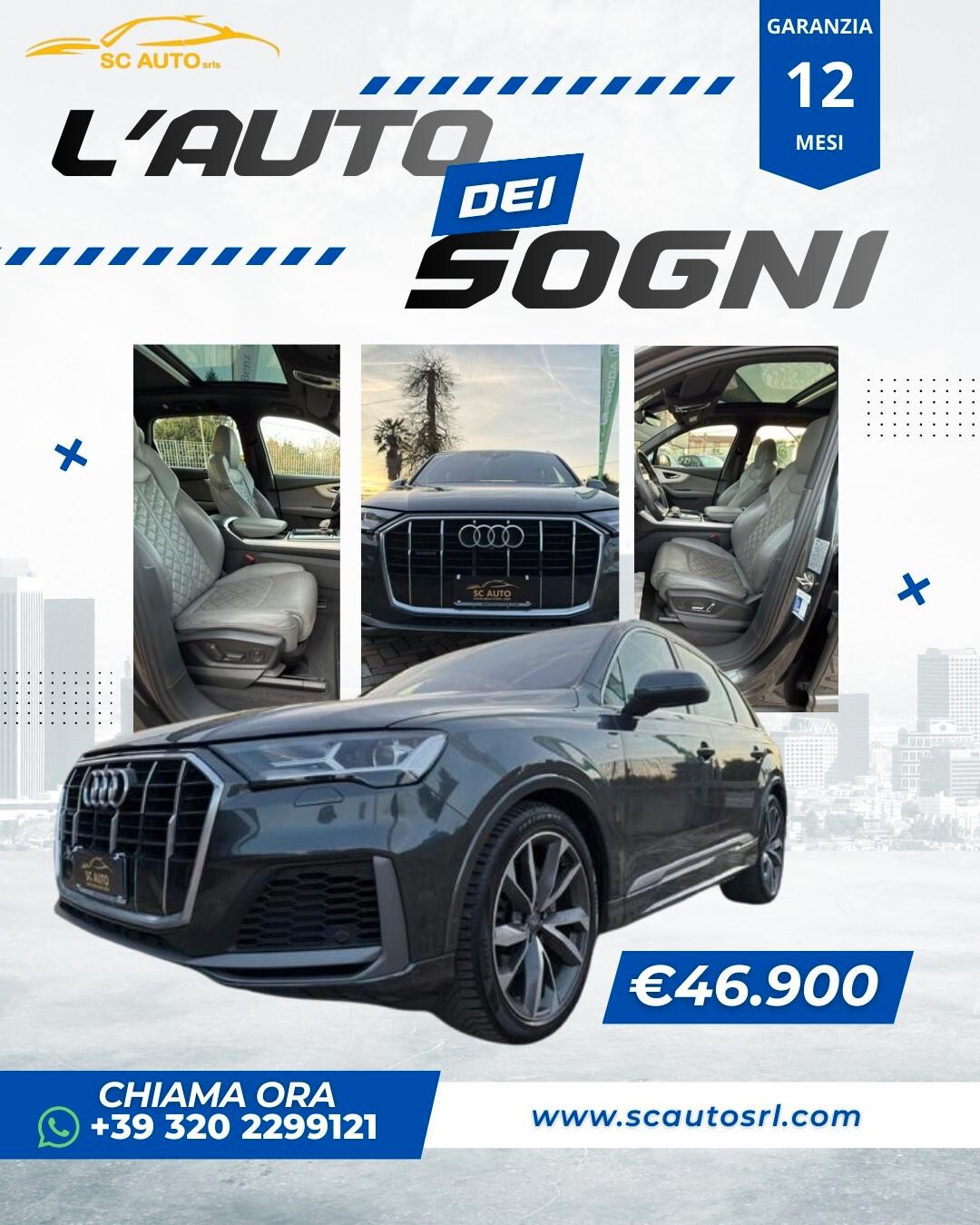 Audi Q7 50 TDI quattro tiptronic Sport Plus 7 P.ti PREZZO CON FINANZIAMENTO