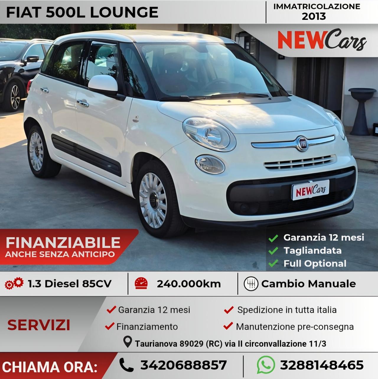 Fiat 500L 1.3 Multijet 85 CV Lounge