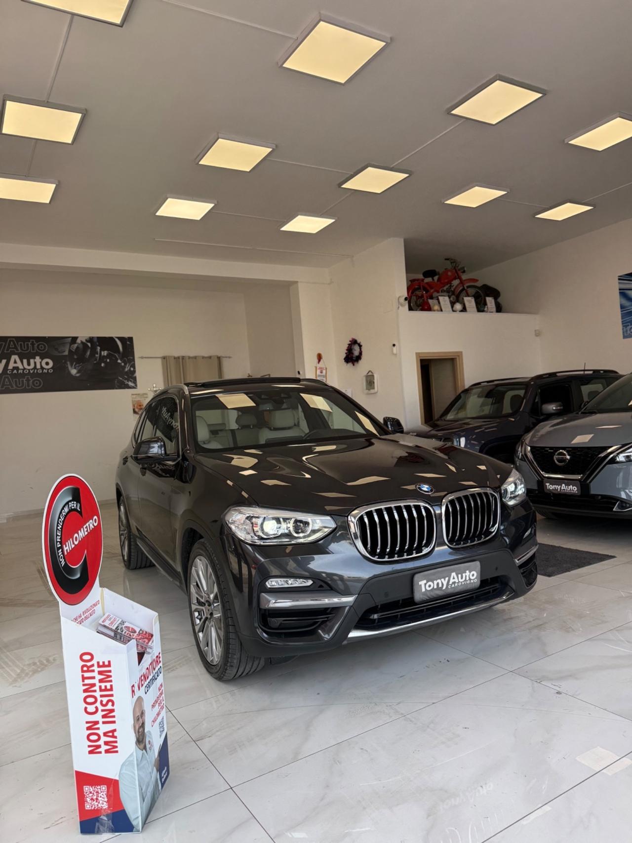 Bmw X3 xdrive20d Luxury Line TETTO APRIBILE,LUCI SOFFUSE INTERNE,NAVI,INTERNI IN PELLE BEIGE,KM CERTIFICATI