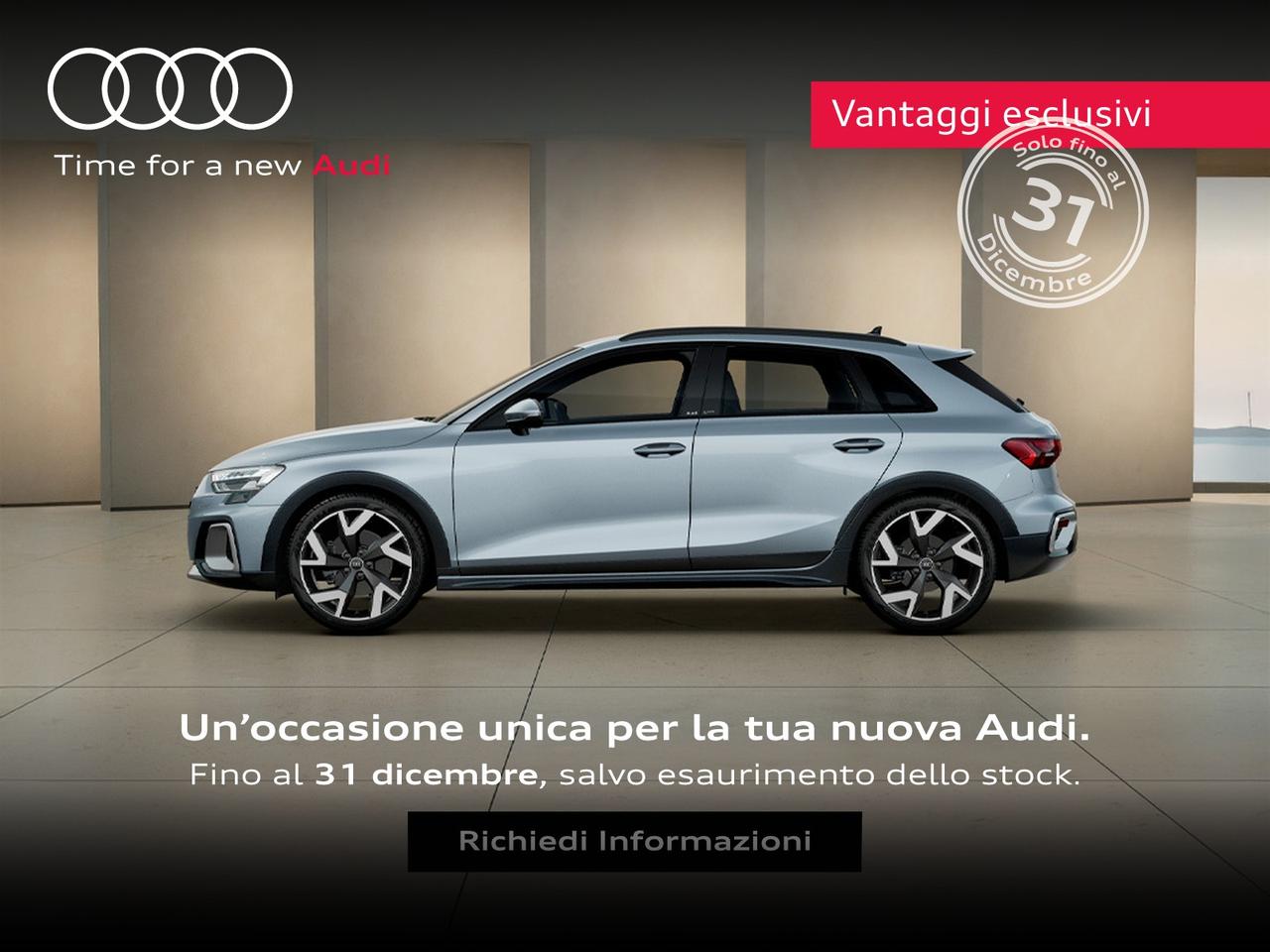 Audi A3 allstreet 1.5 tfsi mhev identity contrast 150cv s-tronic