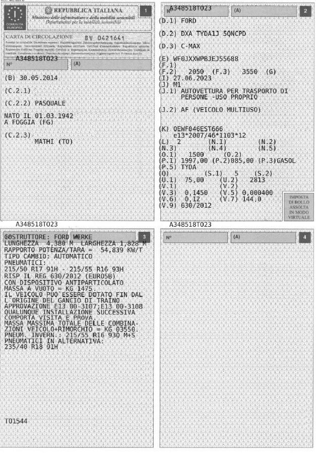 C-Max Cambio Automatico Garanzia 12 Mesi