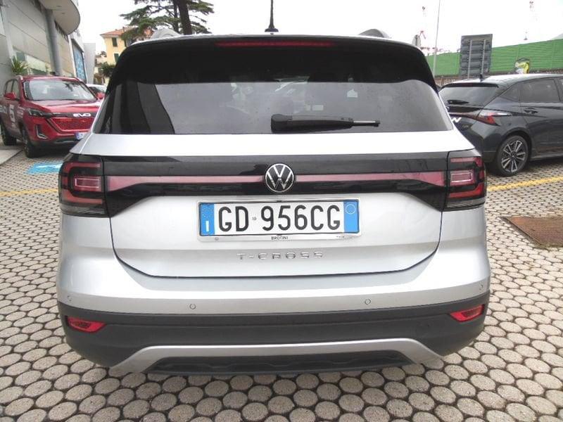 Volkswagen T-Cross 1.0 TSI Style BMT BELLISSIMA GOMME NUOVE ANT. E TAGLIANDO