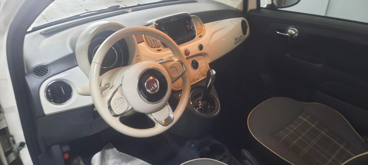 Fiat 500 cc0.9 twinair turbo metano cambio automatico anno 2016