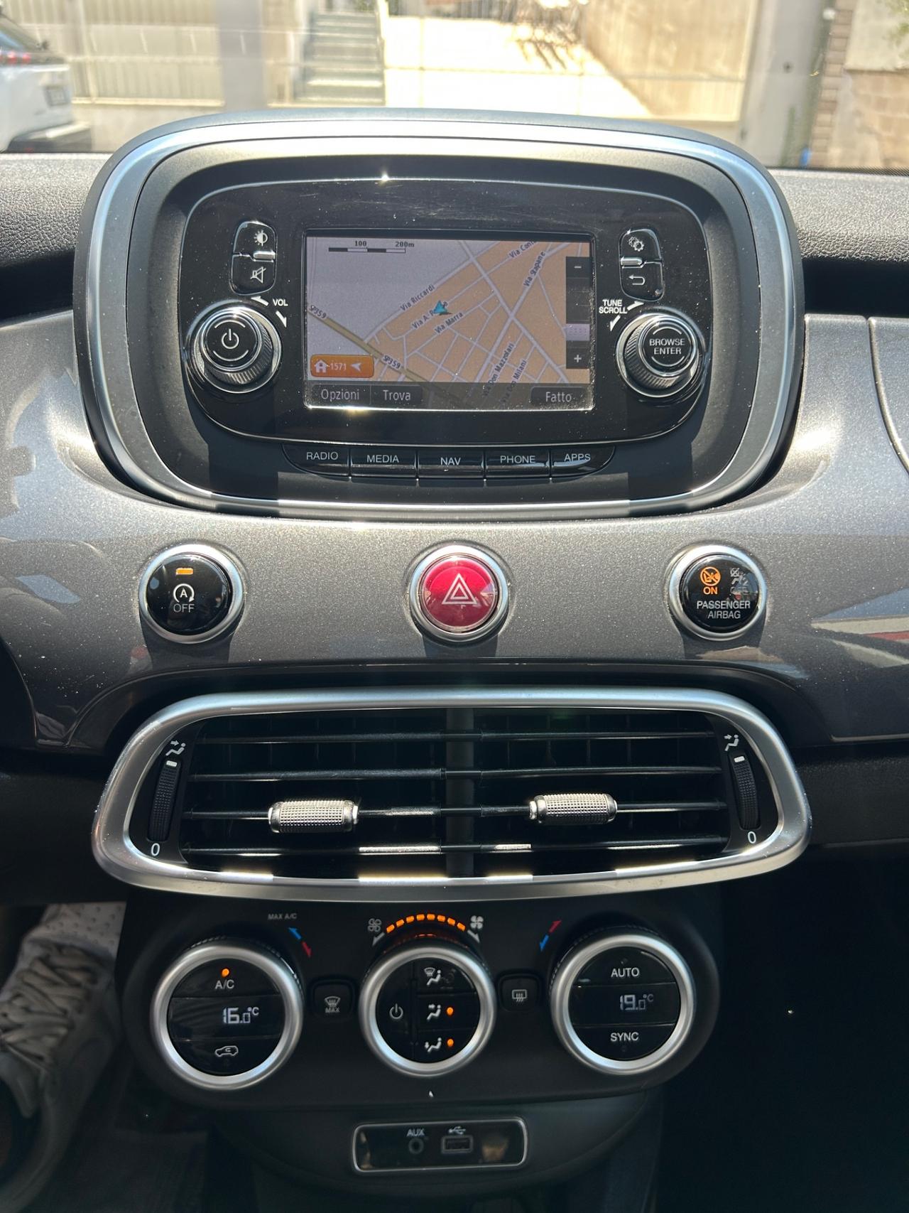 Fiat 500X 1.3 95 CV Lounge-2016-NAVI-PELLE
