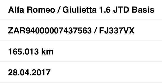 Alfa Romeo Giulietta 1.6 MJT 120CV