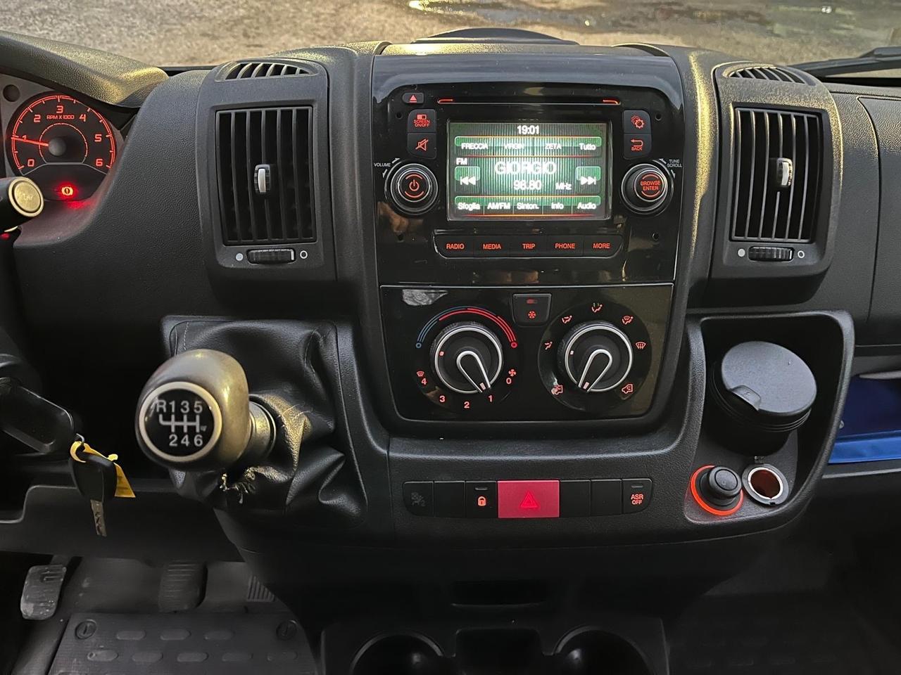 Fiat ducato max 23 -7 posti cassone F. Gru Fassi-2018