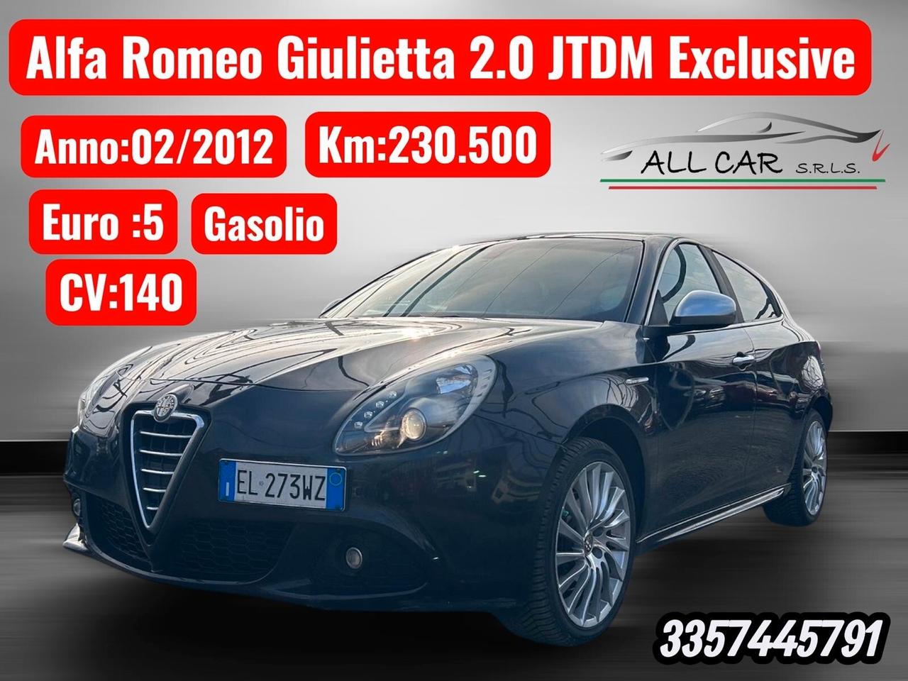 Alfa Romeo Giulietta 2.0 JTDm-2 - 140 CV Exclusive