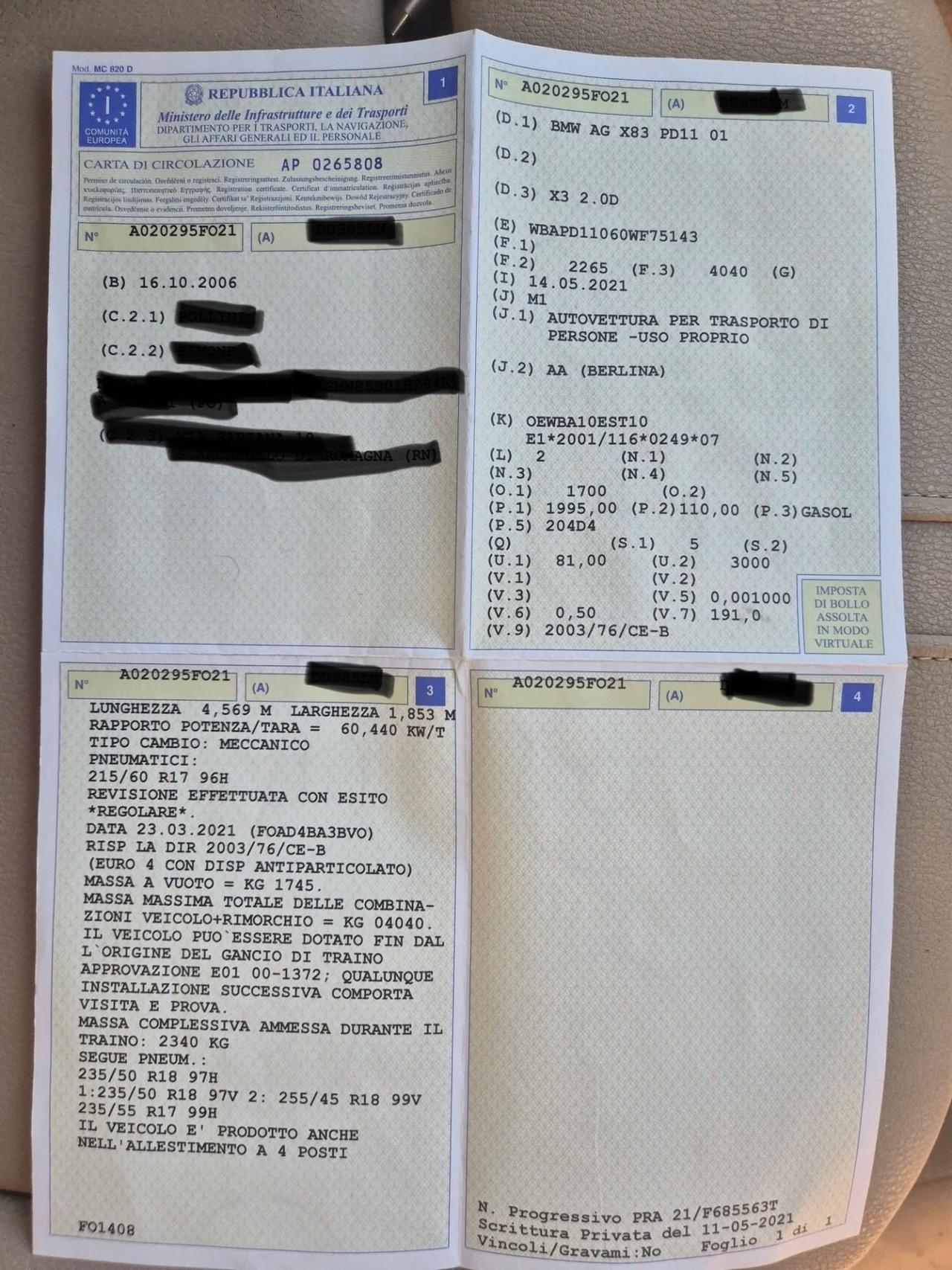 Bmw X3 2.0d cat Eletta