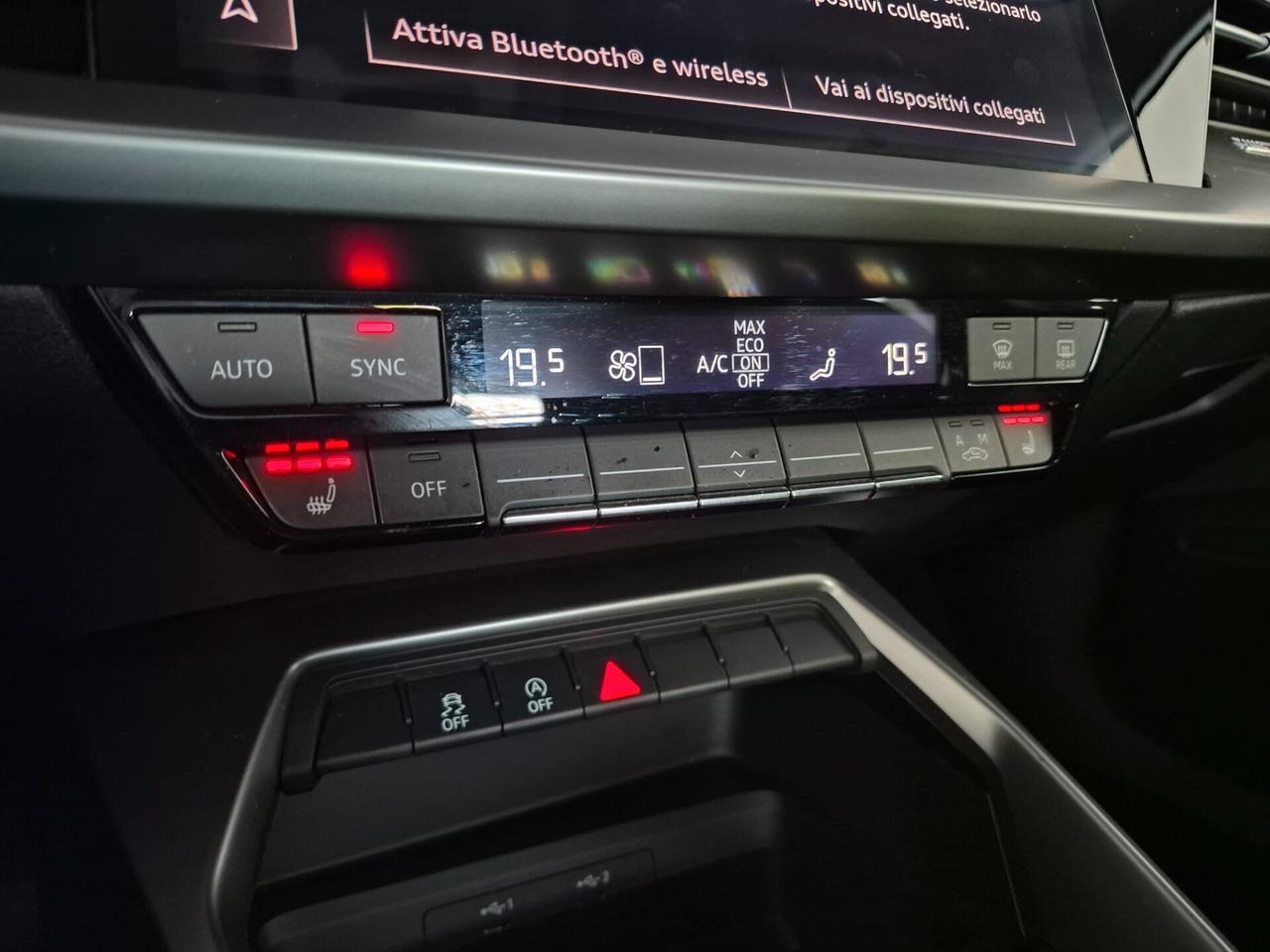 Audi A3 SPB 1.0 TFSI/MHEV S-TRONIC LED APPLE CAR PLAY/ANDROID AUTO VIRTUAL COCKPIT PLUS SEDILI RISCALDABILI ACC VETRI PRIVACY