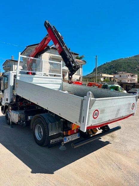 Iveco Eurocargo 100E21 Ribaltabile trilaterale+Gru FASSI