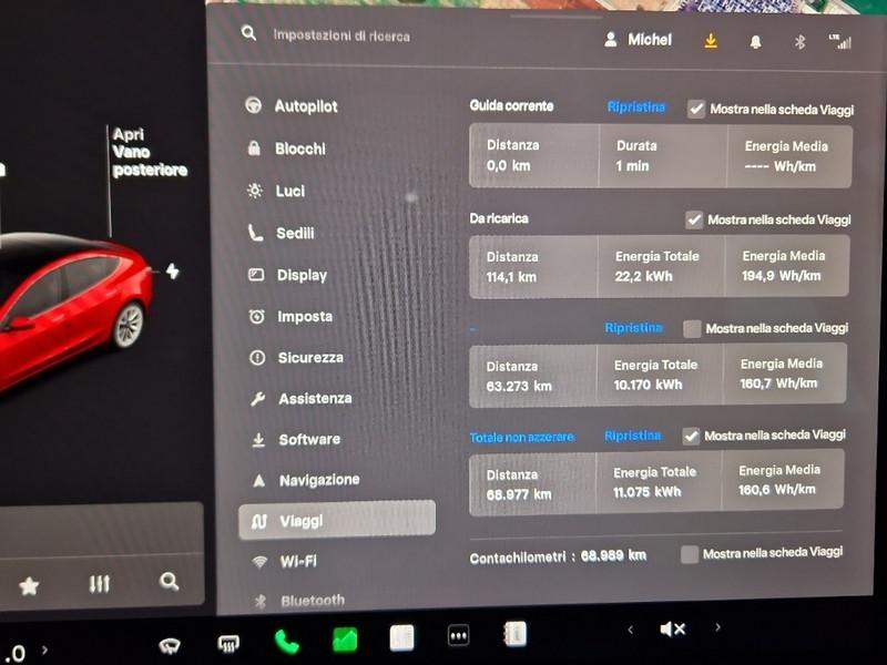 TESLA MODEL 3 75 kWh Long Range Dual Motor AWD 4 PORTE BERLINA