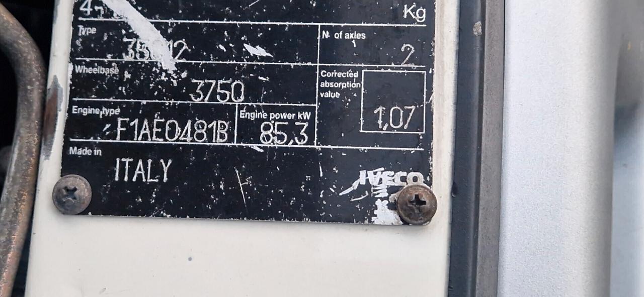 IVECO DAILY 35C12 PASSO 3750- MOTORE NUOVO