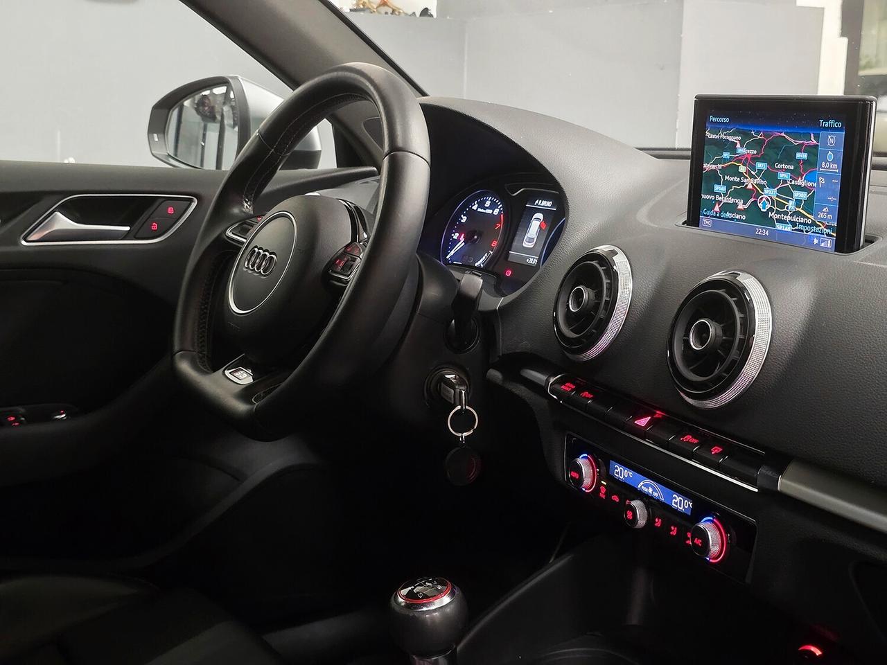 Audi S3 III Sportback 2.0 tfsi quattro MANUALE _ FULL LED GARANZIA 12 MESI TUTTA ORIGINALE