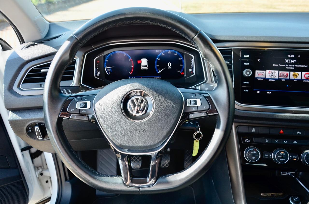 VW T-ROC 1.0 TSI STYLE 115cv, UFF ITALIANA, EURO 6B, SERVICE DIMOSTRABILI, FULL LED, APPLE ANDROID, PERMUTE