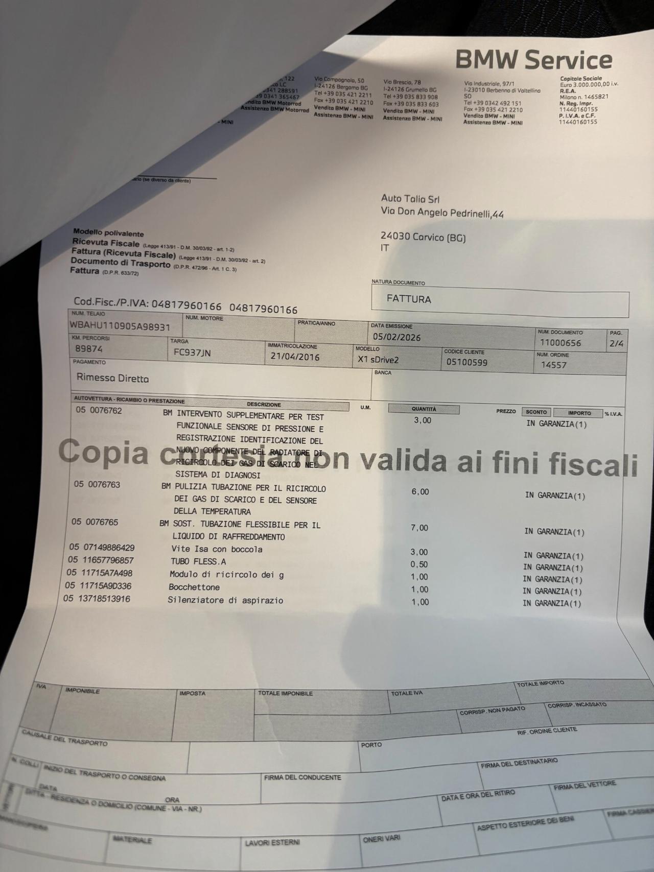 BMW X1 sdrive20d Msport auto*TAGLIANDI CERTIFICATI