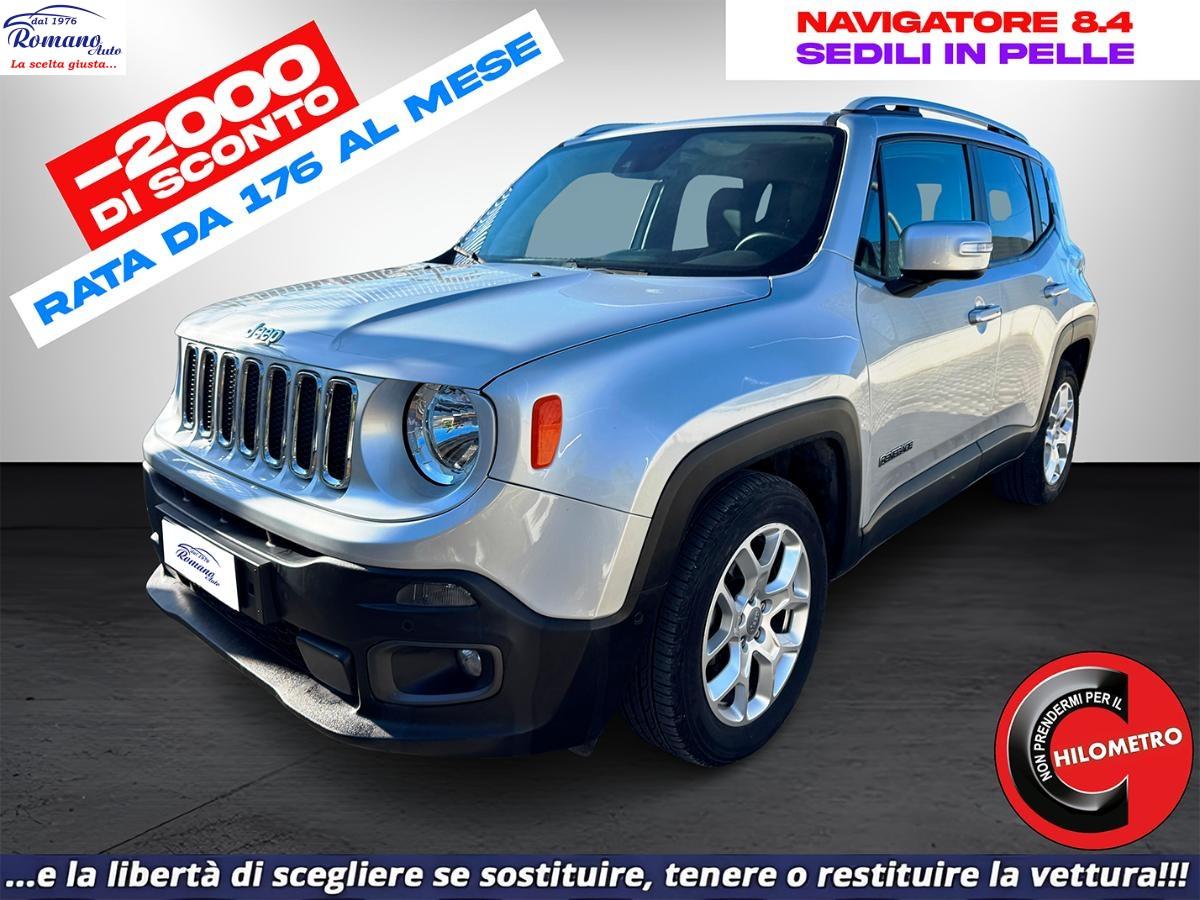 JEEP - Renegade 1.6 mjt Limited fwd 120cv#SEDILI IN PELLE!NAVI 8.4!
