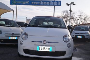 FIAT 500C C 1.2 Lounge TETTO IN TELA ROSSA