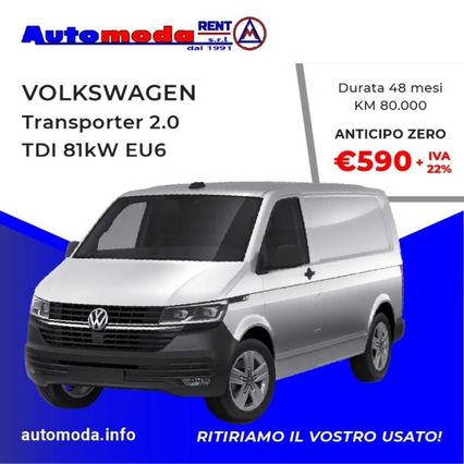 VOLKSWAGEN Transporter 2.0 TDI 81kw EU6