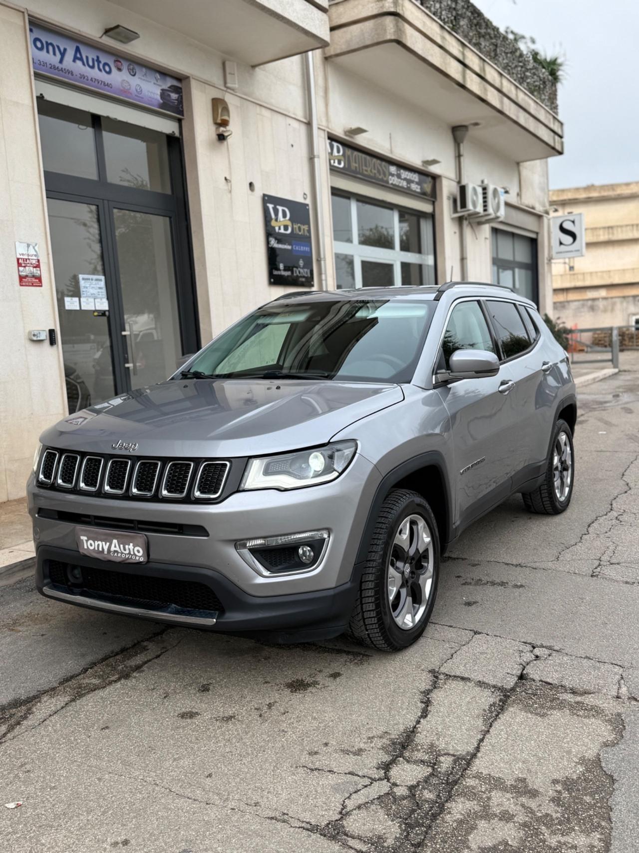 Jeep Compass 2.0mjt Limited 4wd 140cv auto NAVI FULL LED,INTERNI IN PELLE, KM CERTIFICATI JEEP,UNI PROP.
