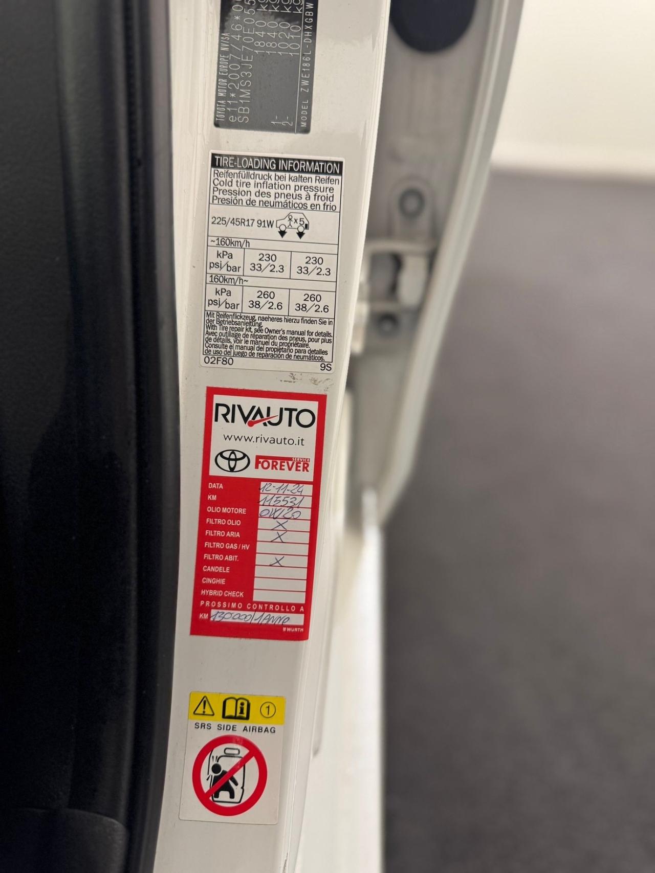 Toyota Auris 1.8 Hybrid Lounge PROMO OMAGGIO BLACK FRIDAY FINO AL 29 NOVEMBRE