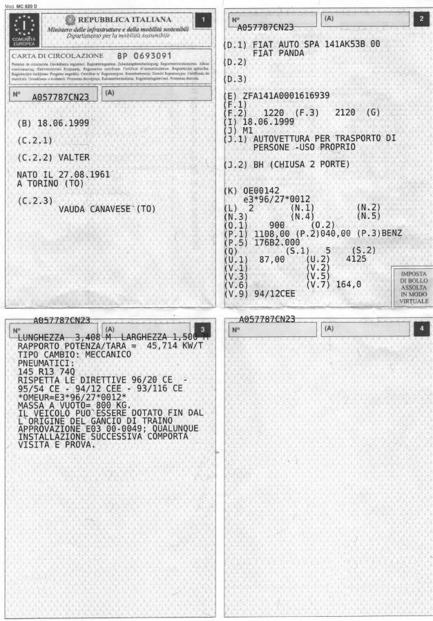 Fiat Panda 1.1 4X4 Trekking Restaurata