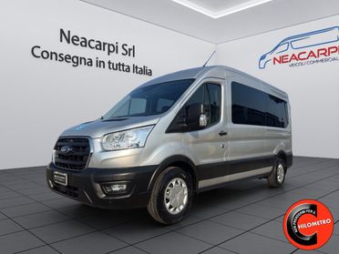 FORD Transit 350 2.0 ECOBLUE 130 CV 9 POSTI L3H2 TRASPORTO DISABILI-DOPPIO CLIMA-