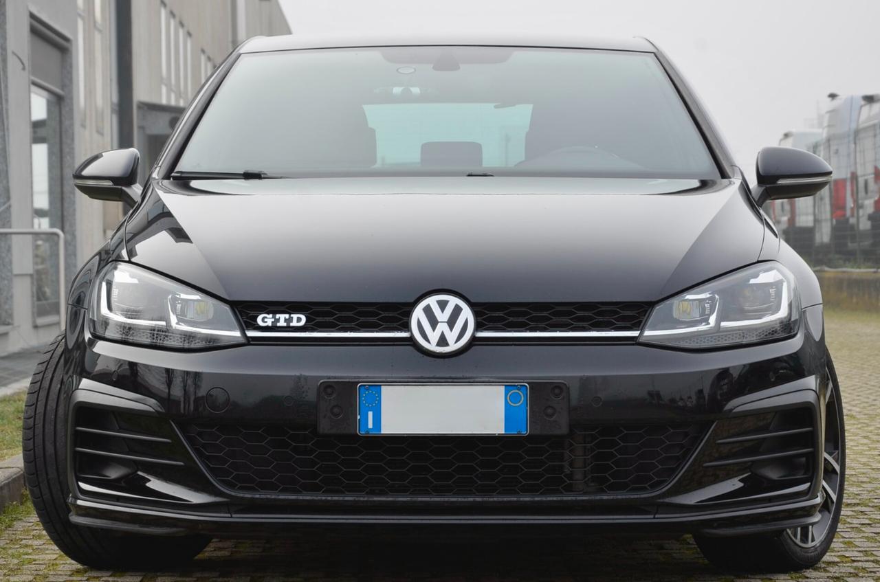 VOLKSWAGEN GOLF GTD 2.0 TDI 184cv DSG, UNICOPROPRIETARIO, EURO 6D, APPLE ANDROID, 18", PERMUTE