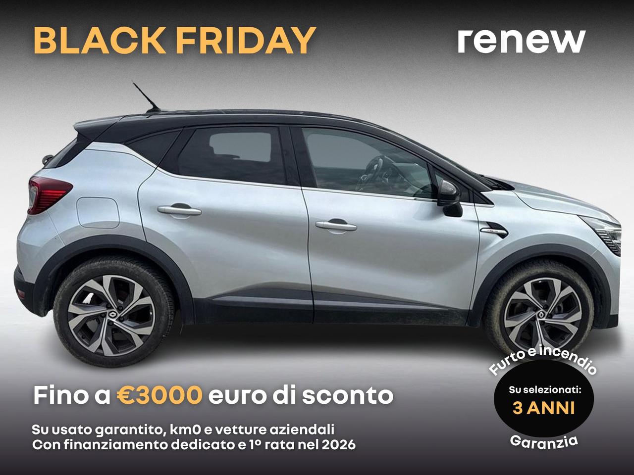 Renault Captur 1.6 e-tech hybrid rs line 145cv auto