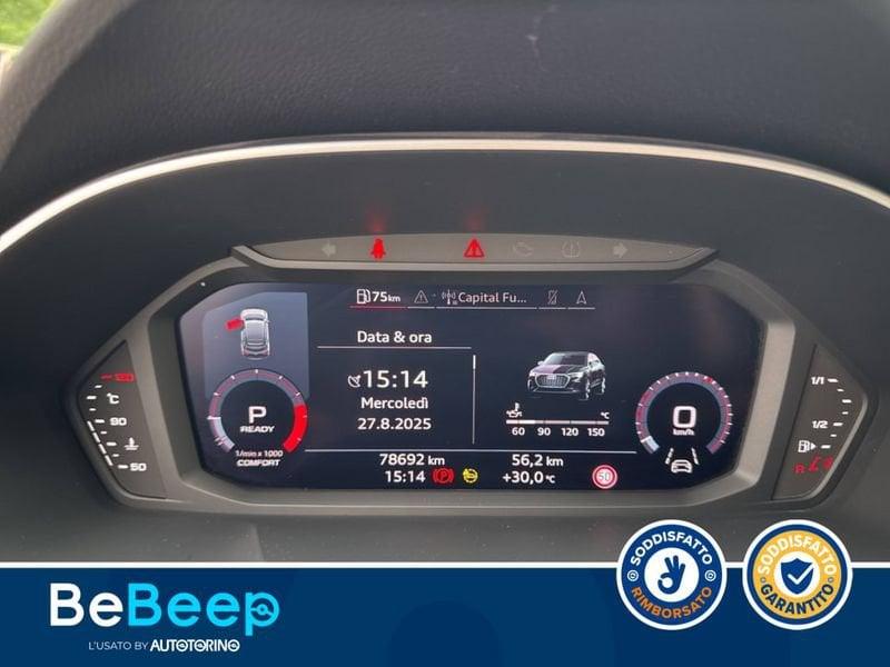 Audi Q3 SPORTBACK 35 1.5 TFSI MHEV S LINE EDITION 150CV