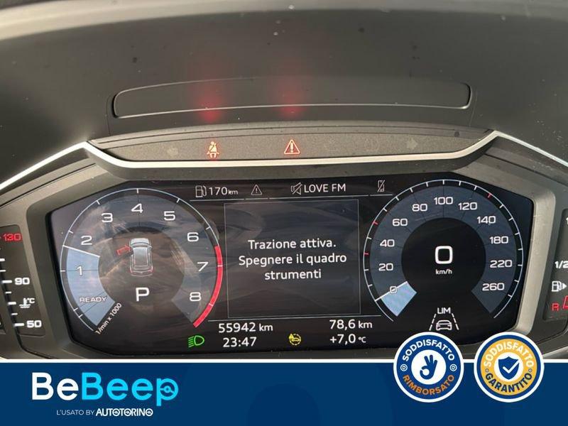 Audi A1 SPORTBACK 30 1.0 TFSI ADMIRED 110CV S-TRONIC