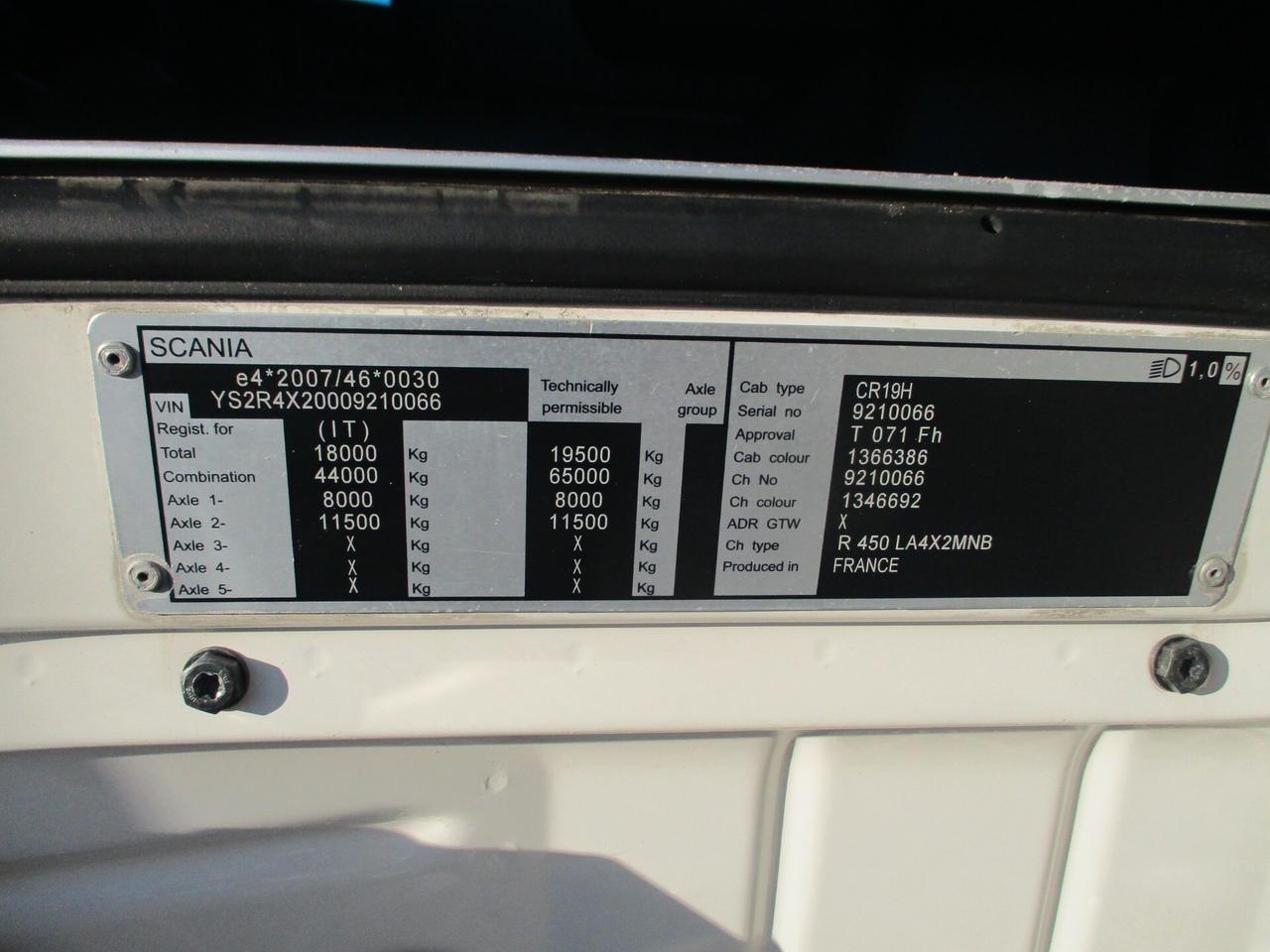 Iveco SCANIA R450 EUR6 AUTOMATICO/RALLENT **BELLISSIMO**