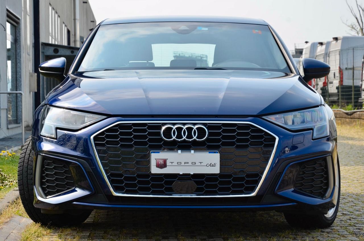 AUDI A3 SPB 30 2.0 TDI S LINE EDITION 116cv S-TRONIC, OK NEOPATENTATI, SERVICE CON FATTURE, EURO 6D, PERMUTE