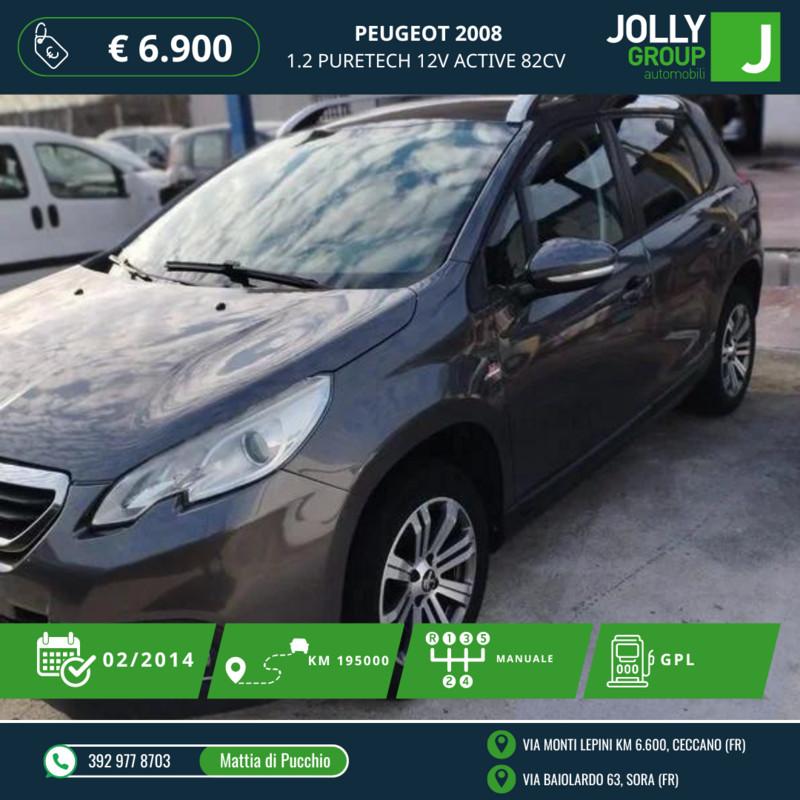 Peugeot 2008 1.2 puretech (vti) 12v Active 82cv GPL