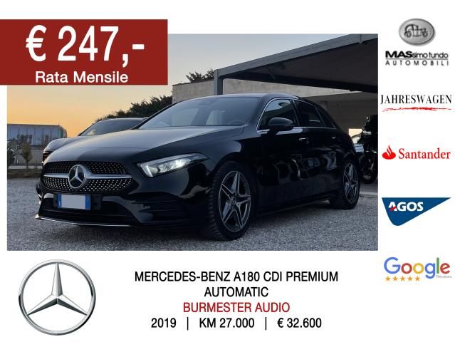 MERCEDES Classe A 180 CDI BlueEFFICIENCY Automatic Premium