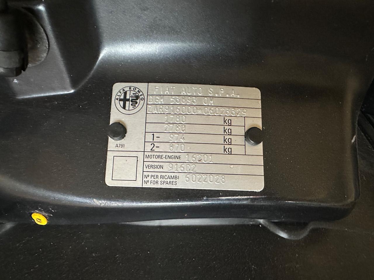 Alfa Romeo GTV 2.0i 16V Twin Spark cat