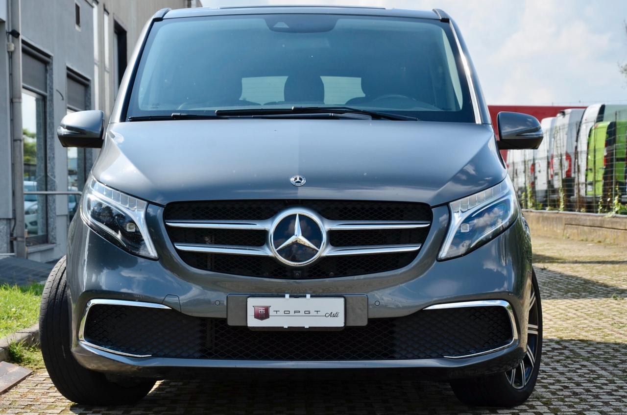 MERCEDES-BENZ V 250d LONG 190cv 9-GTRONIC 7p. TUTTI SERVICE MERCEDES, UFF ITALIANA, EURO 6D, BURMESTER, NAVI, 19", PERMUTE