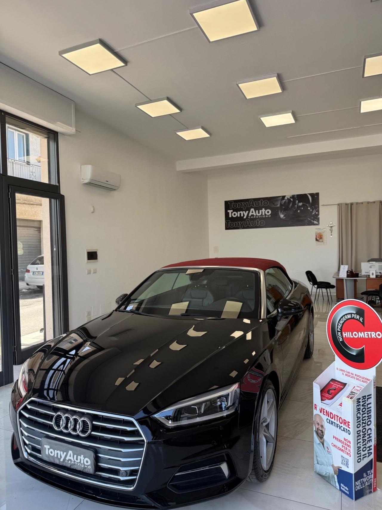 Audi A5 Cabrio 40 2.0 tdi Sport 190cv CAMBIO s-tronic NAVIGATORE, INTERNI IN PELLE, ANDROID AUTO, KM CERTIF