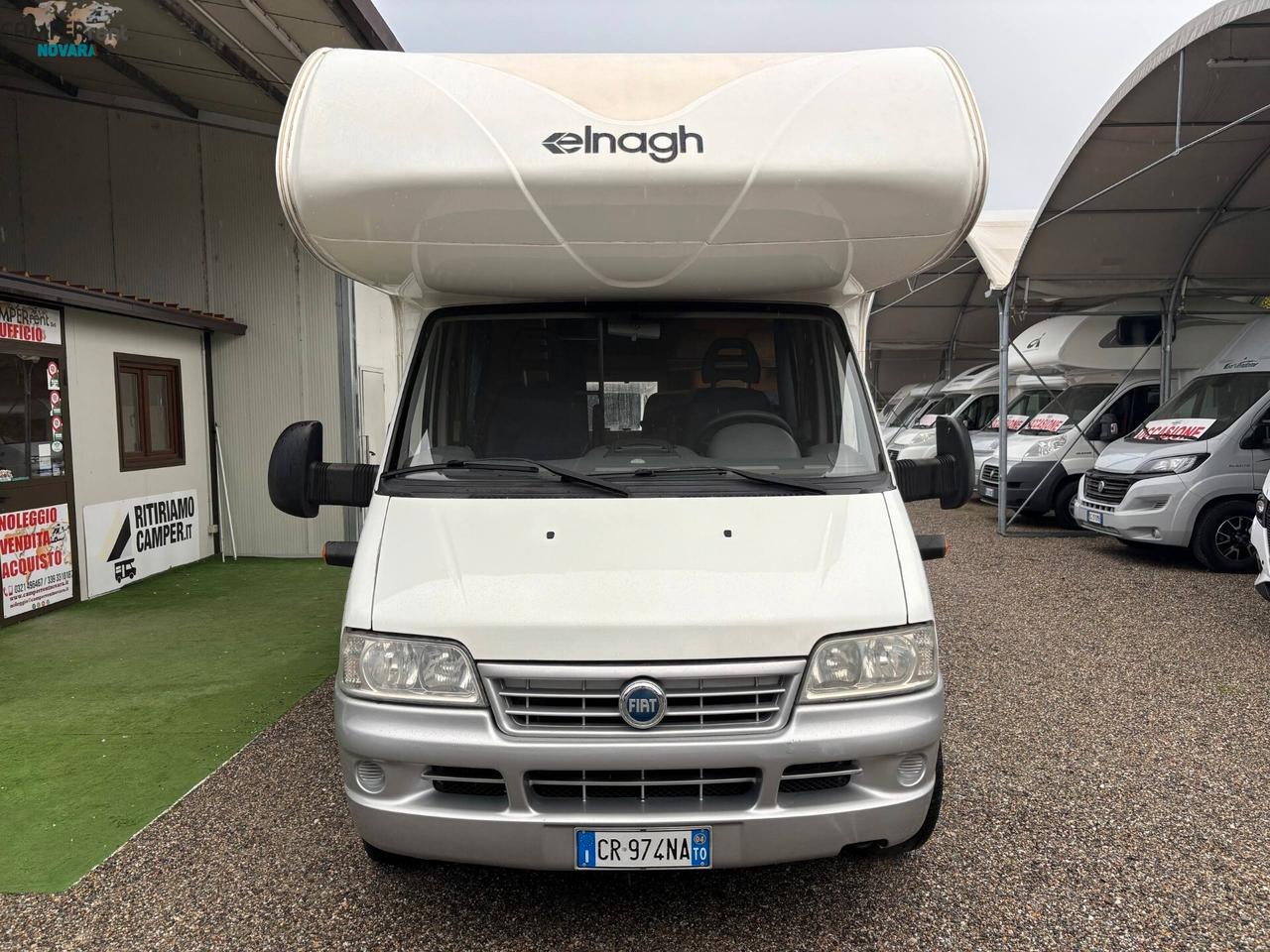 ELNAGH SUPER D 111 c - mansardato con letti a castello in coda e garage a volume variabile