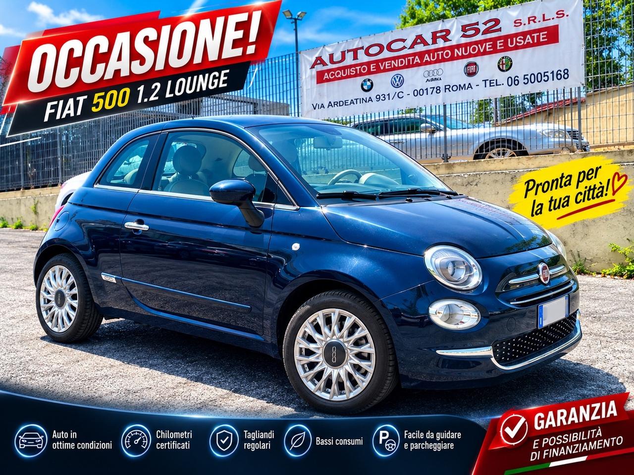 Fiat 500 1.2 Benzina, solo km. 74.000 PROMO SETTEMBRE