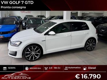 VW GOLF 7 GTD 2.0 TDI DSG 5p. FINANZIABILE