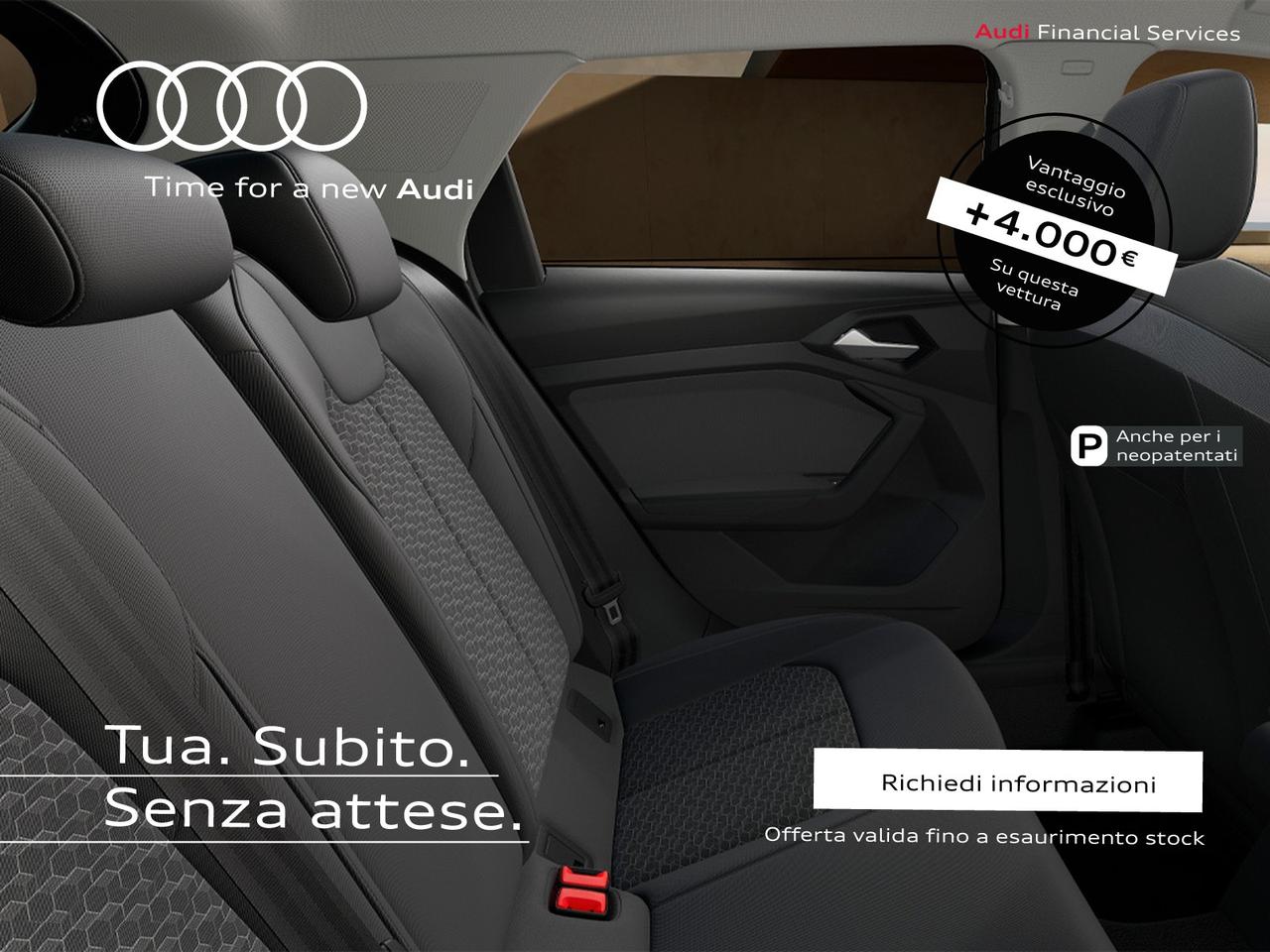 Audi A1 sportback 35 1.5 tfsi identity black s-tronic