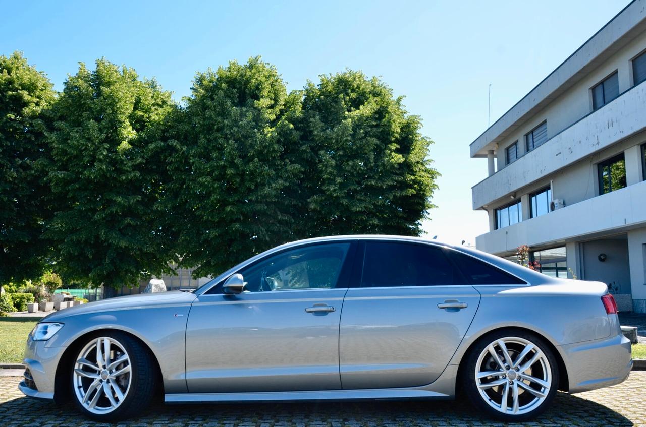 AUDI A6 3.0 TDI S-LINE INT+EXT QUATTRO 218cv S-TRONIC, UFF ITALIANA, EURO 6B, XENO, 20", PELLE, PERMUTE
