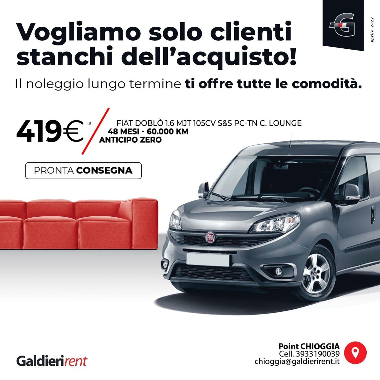 FIAT Doblò Doblò 1.6 MJT 105 CV Lounge