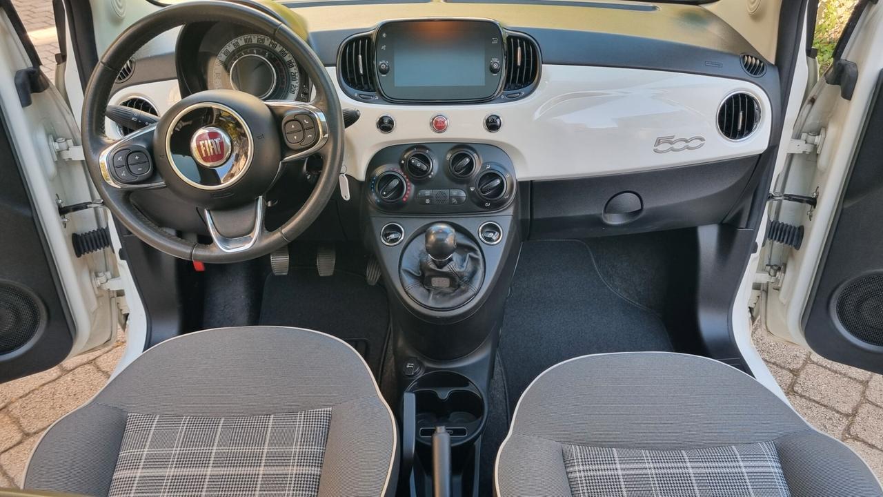 Fiat 500 1.2 Lounge 69cv km48000 anno2019 neopat