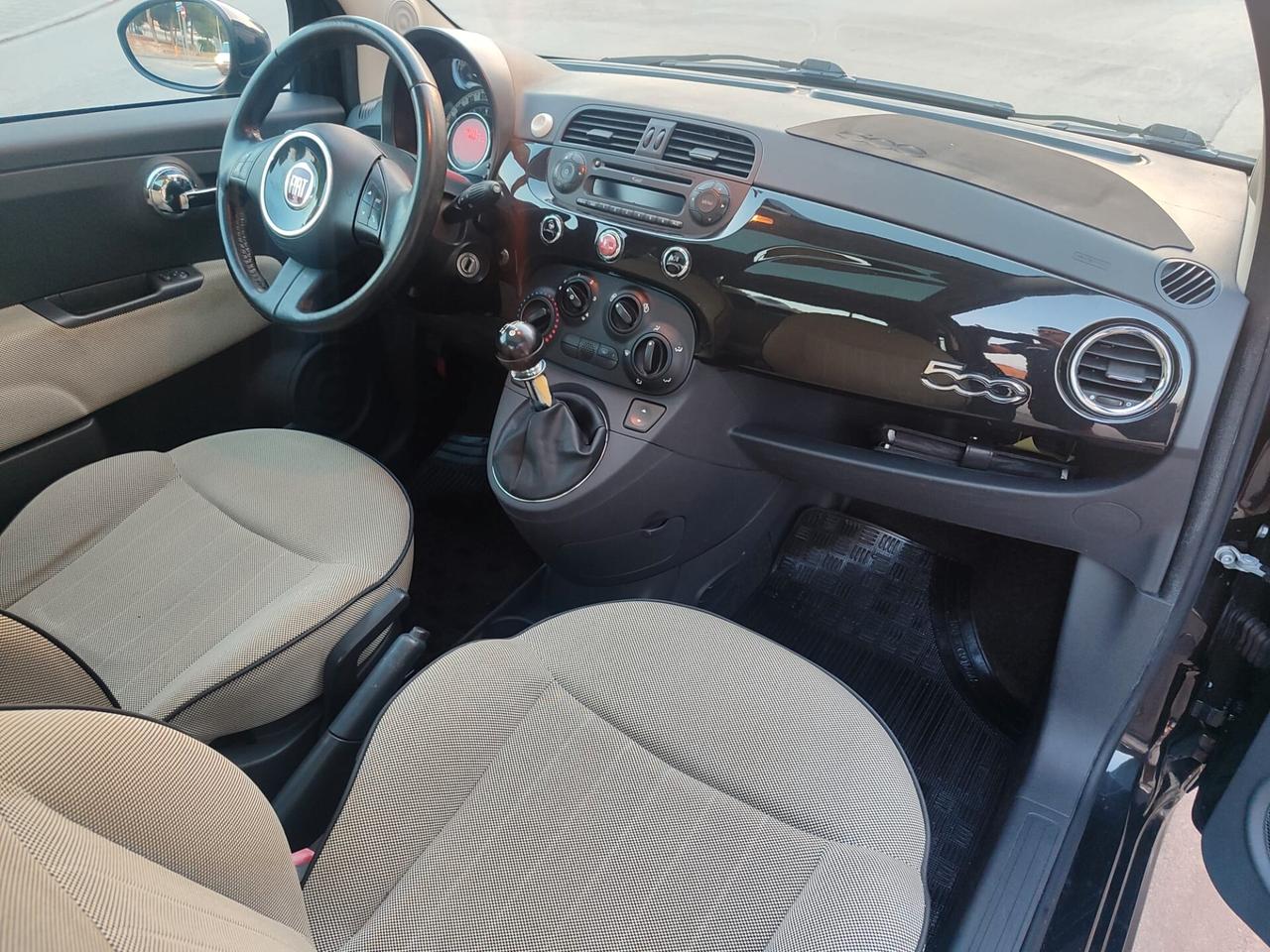 Fiat 500 1.2 Benz. Lounge TETTO PANORAMICO.