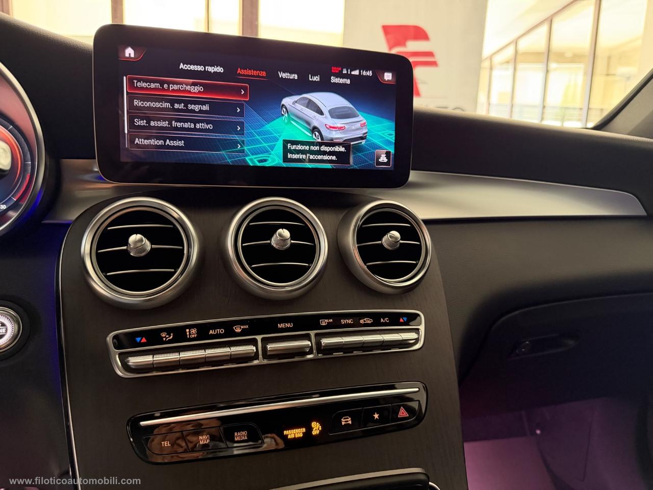 MERCEDES-BENZ GLC 300 d 4Matic Coupé Premium Plus TETTO APRIBILE- GANCIO TRAINO - LUCI AMBIENT