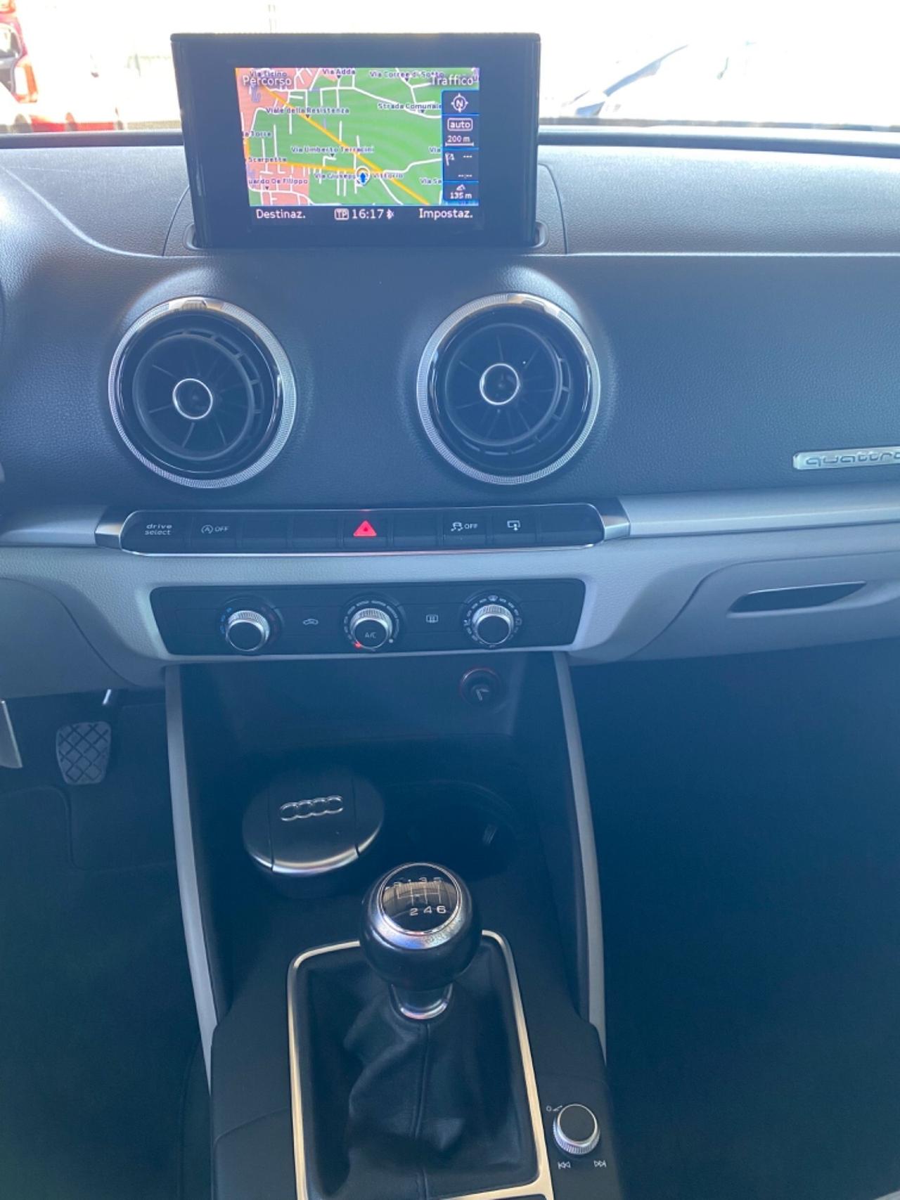 Audi A3 TDI QUATTRO 2015 Full Navi TAGLIANDATA