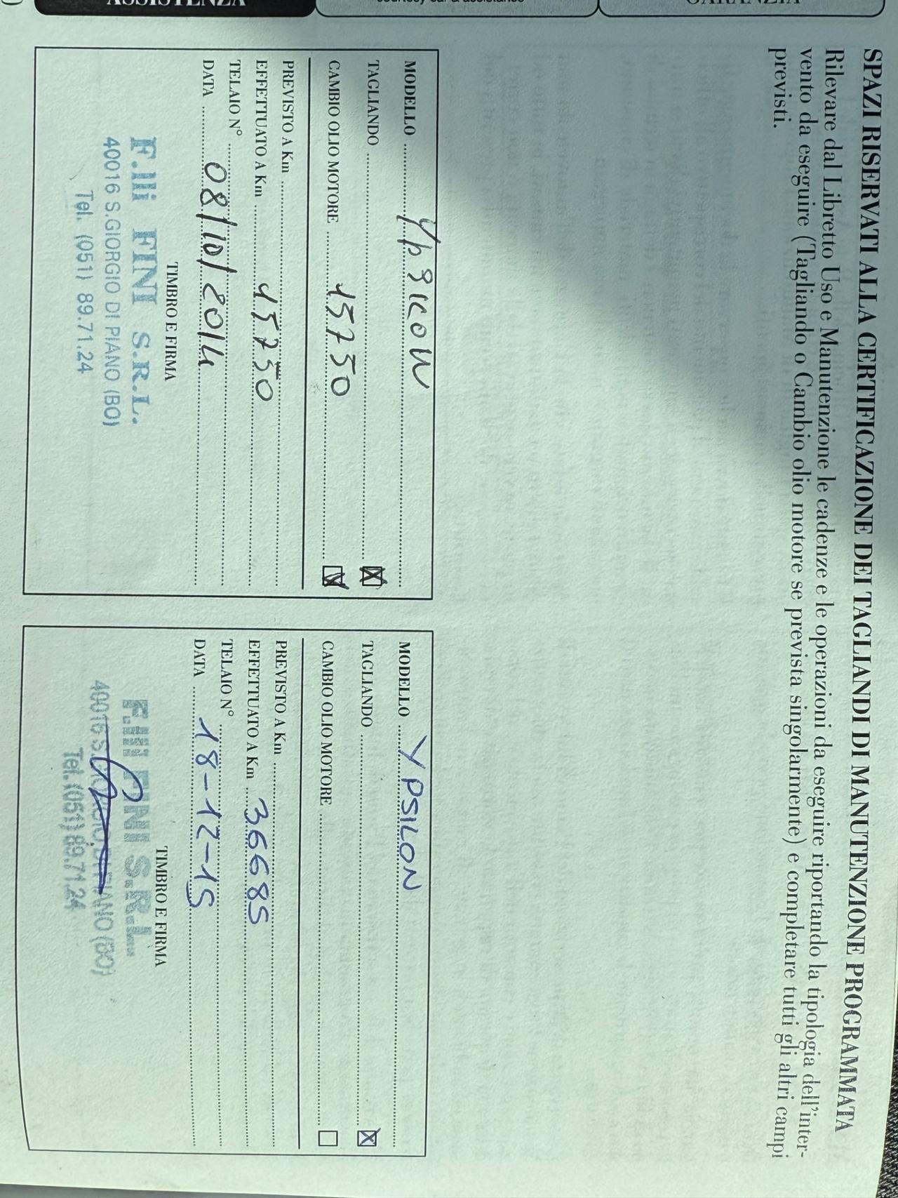 Lancia Ypsilon 1.2 69 CV 5 porte GPL Ecochic Gold